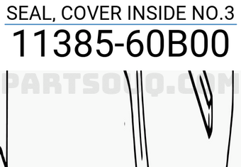 Suzuki 1138560B00 SEAL, COVER INSIDE NO.3