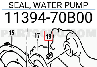 Suzuki 1139470B00 SEAL, WATER PUMP