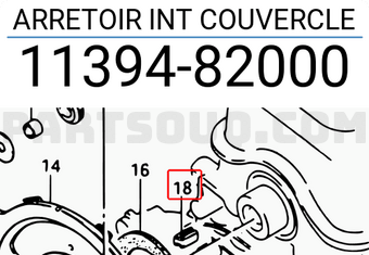 Suzuki 1139482000 ARRETOIR INT COUVERCLE