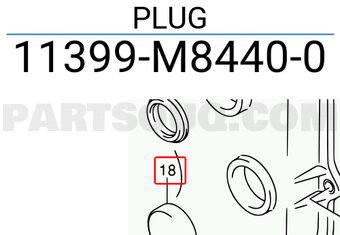 Suzuki 11399M84400 PLUG