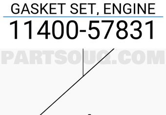 Suzuki 1140057831 GASKET SET, ENGINE