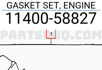 Suzuki 1140058827 GASKET SET, ENGINE