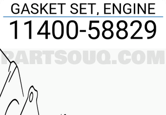 Suzuki 1140058829 GASKET SET, ENGINE