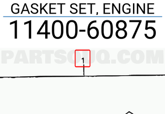 Suzuki 1140060875 GASKET SET, ENGINE