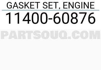 Suzuki 1140060876 GASKET SET, ENGINE