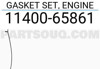 Suzuki 1140065861 GASKET SET, ENGINE