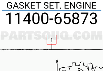 Suzuki 1140065873 GASKET SET, ENGINE