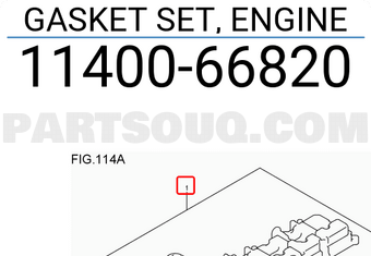 Suzuki 1140066820 GASKET SET, ENGINE