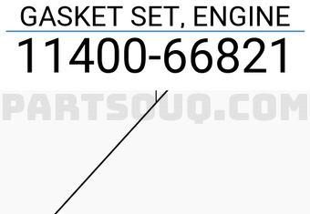 Suzuki 1140066821 GASKET SET, ENGINE