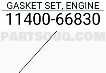 Suzuki 1140066830 GASKET SET, ENGINE