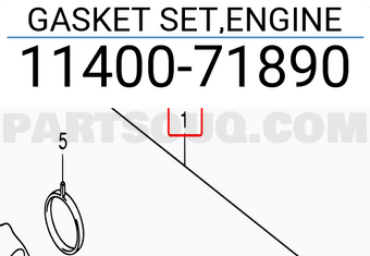 Suzuki 1140071890 GASKET SET,ENGINE