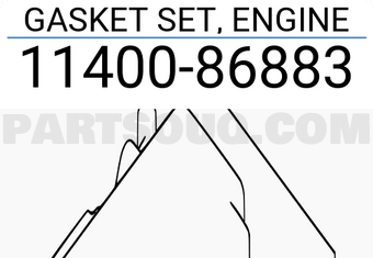 Suzuki 1140086883 GASKET SET, ENGINE