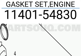 Suzuki 1140154830 GASKET SET,ENGINE