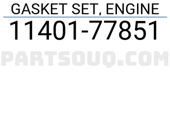 Suzuki 1140177851 GASKET SET, ENGINE