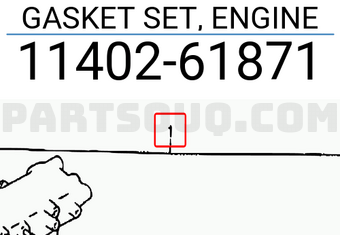 Suzuki 1140261871 GASKET SET, ENGINE