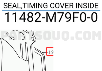 Suzuki 11482M79F00 SEAL,TIMING COVER INSIDE