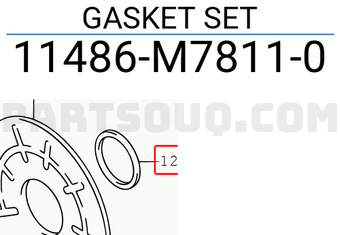 Suzuki 11486M78110 GASKET SET
