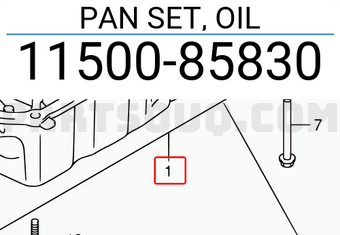 Suzuki 1150085830 PAN SET, OIL