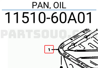Suzuki 1151060A01 PAN, OIL