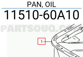 Suzuki 1151060A10 PAN, OIL