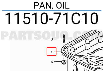 Suzuki 1151071C10 PAN, OIL