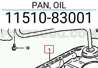 Suzuki 1151083001 PAN, OIL