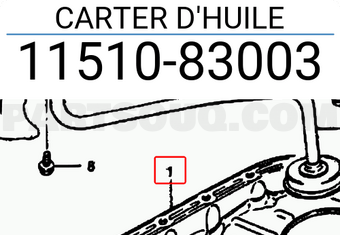 Suzuki 1151083003 CARTER D HUILE