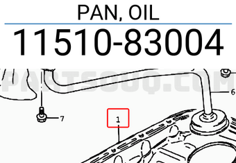 Suzuki 1151083004 PAN, OIL