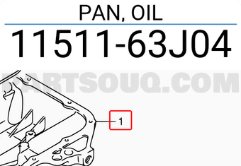 Suzuki 1151163J04 PAN, OIL