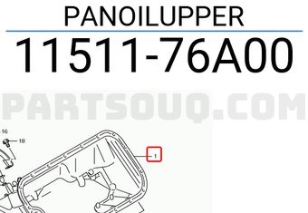 Suzuki 1151176A00 PANOILUPPER