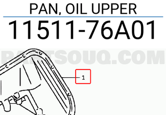 Suzuki 1151176A01 PAN, OIL UPPER