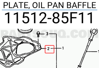 Suzuki 1151285F11 PLATE, OIL PAN BAFFLE