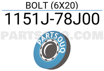 Suzuki 1151J78J00 BOLT (6X20)