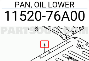 Suzuki 1152076A00 PAN, OIL LOWER