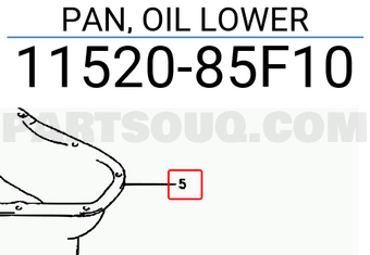Suzuki 1152085F10 PAN, OIL LOWER