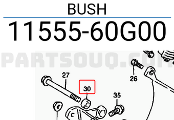 Suzuki 1155560G00 BUSH