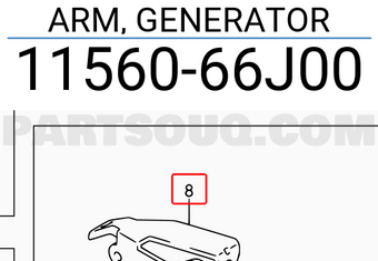 Suzuki 1156066J00 ARM, GENERATOR