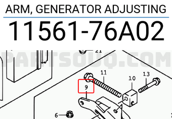 Suzuki 1156176A02 ARM, GENERATOR ADJUSTING
