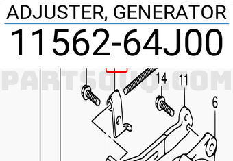Suzuki 1156264J00 ADJUSTER, GENERATOR