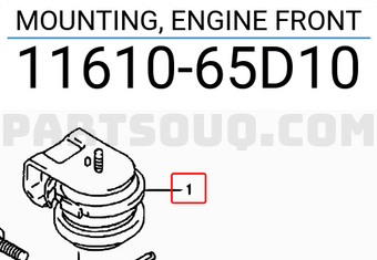 Suzuki 1161065D10 MOUNTING, ENGINE FRONT