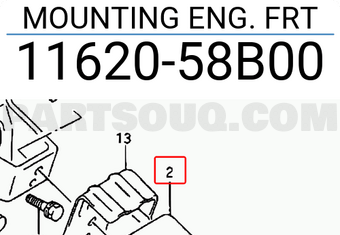 Suzuki 1162058B00 MOUNTING ENG. FRT