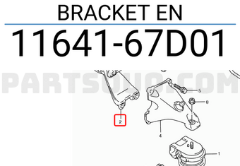 Suzuki 1164167D01 BRACKET EN