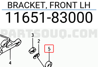 Suzuki 1165183000 BRACKET, FRONT LH