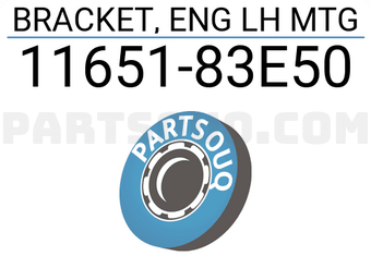 Suzuki 1165183E50 BRACKET, ENG LH MTG