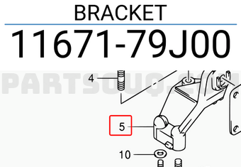 Suzuki 1167179J00 BRACKET