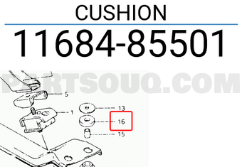 Suzuki 1168485501 CUSHION