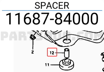 Suzuki 1168784000 SPACER