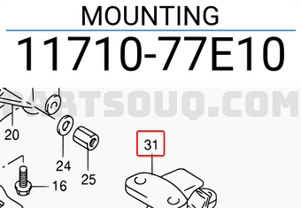 Suzuki 1171077E10 MOUNTING