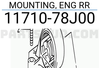 Suzuki 1171078J00 MOUNTING, ENG RR