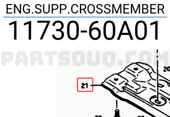 Suzuki 1173060A01 ENG.SUPP.CROSSMEMBER